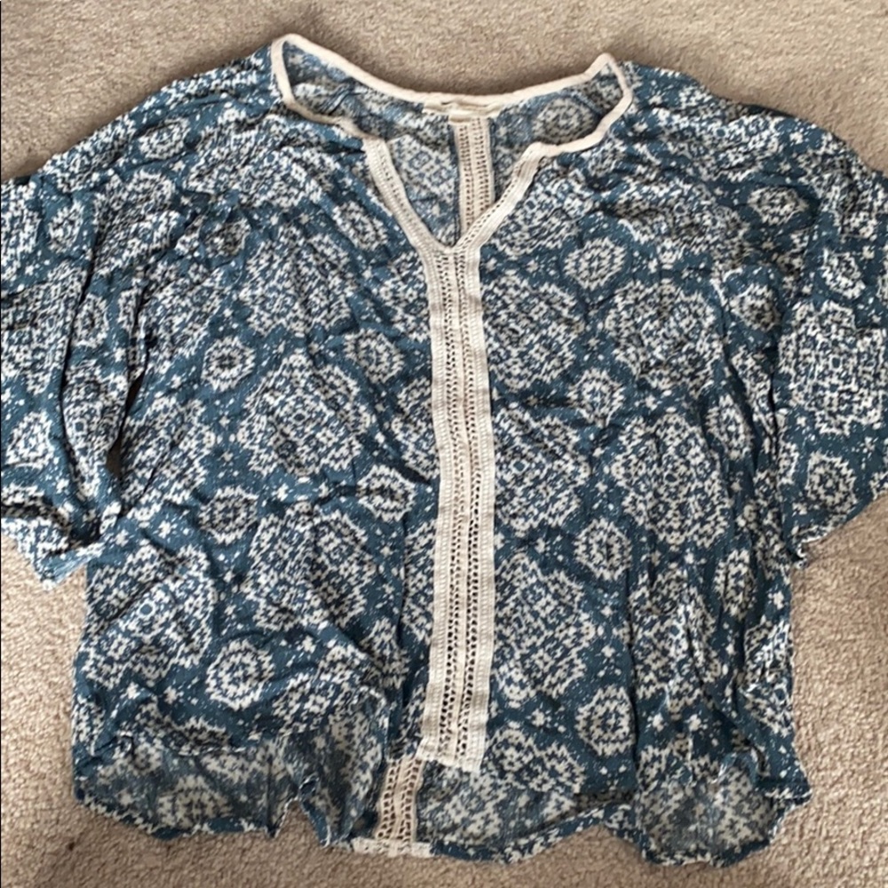 Crochet Bell Sleeve Top